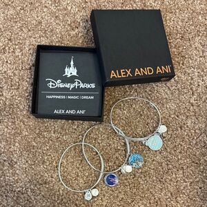 Alex and Ani Disney World bracelets – like new condition.